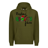 Army Green Merry Grinch Mas Premium Hoodie - Bettercallsaul