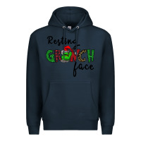 Navy Merry Grinch Mas Premium Hoodie - Bettercallsaul