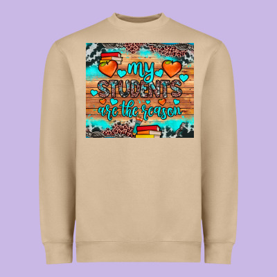 My Students Are The Reason Heavyweight Sweatshirt Designed By Jahusdesignshop