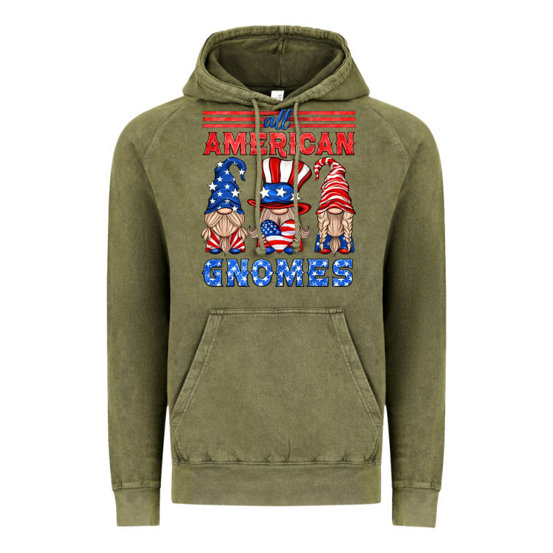 All American Gnomes Vintage Hoodie by HRA Design Shop | Teevron