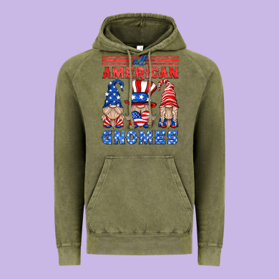 All American Gnomes Vintage Hoodie Designed By Hra Design Shop