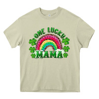 St Patricks Day One Lucky Mama Heavy Core Tee | Teevron