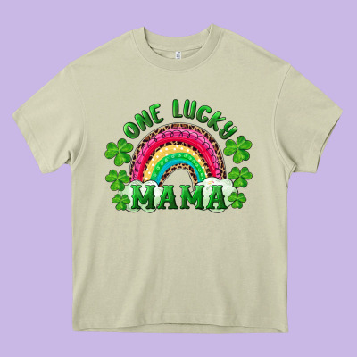 Heavy Core Tee st patricks day one lucky mama