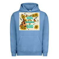 Pigment Pebble Blue i will sing of the goodness of god Urban Hoodie - TumblerDesignByShophia
