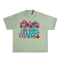 Oil Green teacher life Urban Heavy Tee - AdoDesignShop