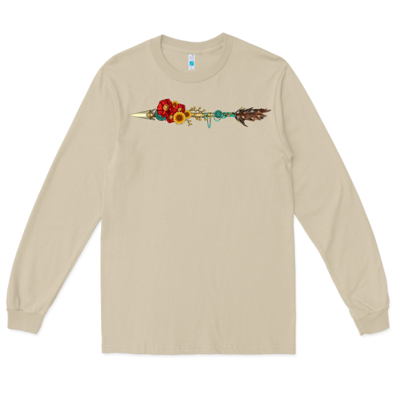 Flowers And Arrow With Gemstone Long Sleeve Tee by Artiststas | Teevron
