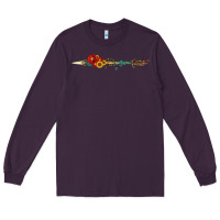 Plum flowers and arrow with gemstone Long Sleeve Tee - Artiststas