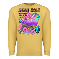 Antique Gold just roll with it Premium Sweatshirt - BundleAndBundleShop