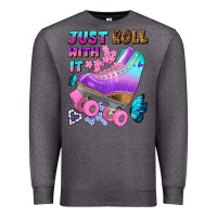 Charcoal Heather just roll with it Premium Sweatshirt - BundleAndBundleShop