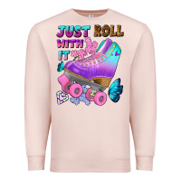 Pale Pink just roll with it Premium Sweatshirt - BundleAndBundleShop