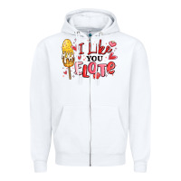 White i like you elote mexican valentines day Zipper Hoodie - MaliasSmallBusiness