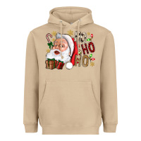 Mushroom Santa Ho Ho Ho With Gift Box Heavyweight Hoodie - BundleAndBundleShop