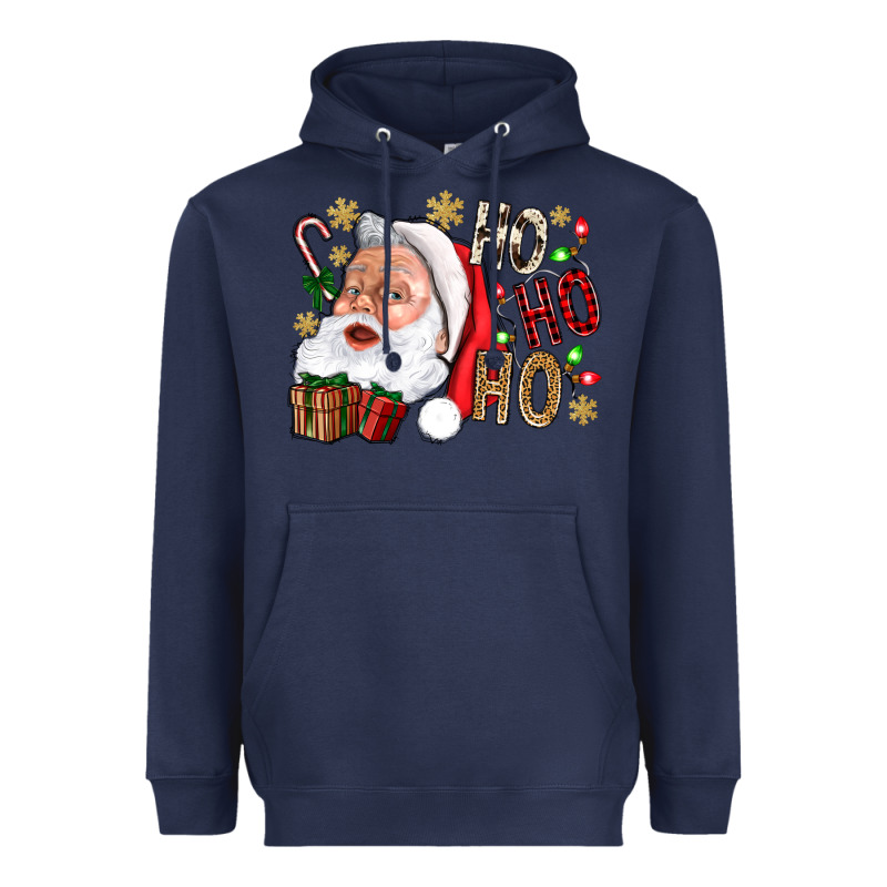Santa Ho Ho Ho With Gift Box Heavyweight Hoodie by BundleAndBundleShop | Teevron
