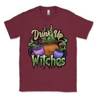 Burgundy Drink up witches white Classic Tee - JahusDesignShop