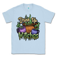 Dusty Blue Drink up witches white Classic Tee - JahusDesignShop