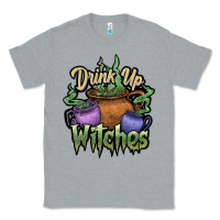 Heather Grey Drink up witches white Classic Tee - JahusDesignShop