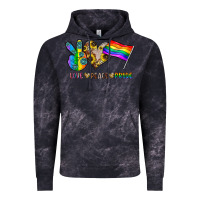 Cloud Black peace love pride Vintage Hoodie - CowhideDigitalArt