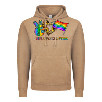 Vintage Coffee peace love pride Vintage Hoodie - CowhideDigitalArt
