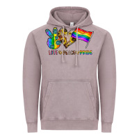 Vintage Zinc peace love pride Vintage Hoodie - CowhideDigitalArt