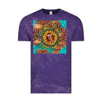 Cloud Purple football leopard turquoise sunflower seamless pattern Vintage Tee - JahusDesignShop