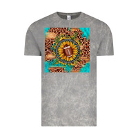 Cloud Rock football leopard turquoise sunflower seamless pattern Vintage Tee - JahusDesignShop
