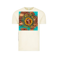 Vintage Arctic football leopard turquoise sunflower seamless pattern Vintage Tee - JahusDesignShop