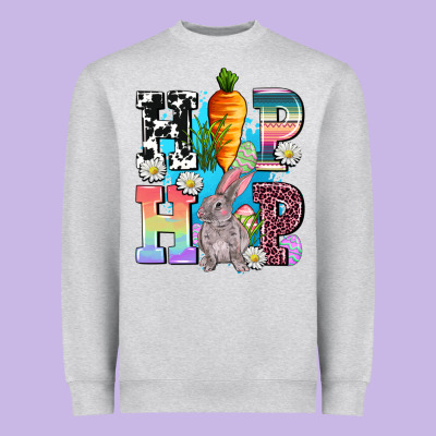 Hip Hop Easter Rabbit Heavyweight Sweatshirt Designed By Adodesignshop
