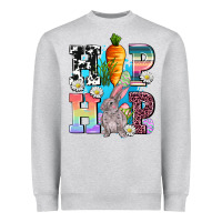 Heather Grey hip hop easter rabbit Heavyweight Sweatshirt - AdoDesignShop