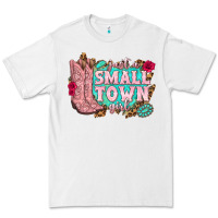 White just a small town girl cowgirl boots Premium Tee - texasbilliewilder