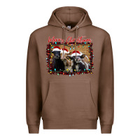 Chestnut Merry Christmas Cows Premium Hoodie - Bettercallsaul