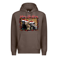 Coffee Merry Christmas Cows Premium Hoodie - Bettercallsaul