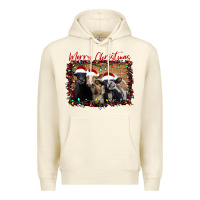 Sandshell Merry Christmas Cows Premium Hoodie - Bettercallsaul