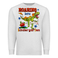 Oatmeal Heather roaring into kindergarten Premium Sweatshirt - BundleAndBundleShop