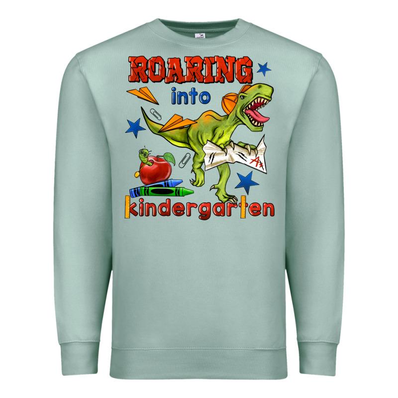 Roaring Into Kindergarten Premium Sweatshirt by BundleAndBundleShop | Teevron