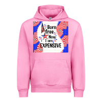 Fuchsia Pink born free now i am expensive Urban Hoodie - TumblerDesignByShophia