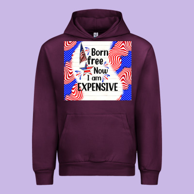 Born Free Now I Am Expensive Urban Hoodie Designed By Tumblerdesignbyshophia
