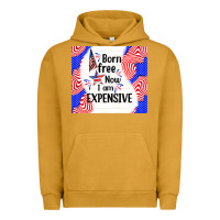 Pigment Peanut Butter born free now i am expensive Urban Hoodie - TumblerDesignByShophia