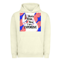 Pigment Pistachio born free now i am expensive Urban Hoodie - TumblerDesignByShophia