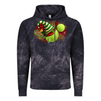 Cloud Black Tennis Christmas With Racket And Hat Vintage Hoodie - FaDigitalArtStudio