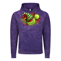 Cloud Purple Tennis Christmas With Racket And Hat Vintage Hoodie - FaDigitalArtStudio