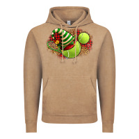 Vintage Coffee Tennis Christmas With Racket And Hat Vintage Hoodie - FaDigitalArtStudio