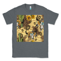 Charcoal Heather aztec bull skull Classic Tee - BundleAndBundleShop