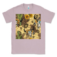 Lilac aztec bull skull Classic Tee - BundleAndBundleShop