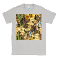 Moon Dust aztec bull skull Classic Tee - BundleAndBundleShop