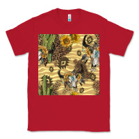 Red aztec bull skull Classic Tee - BundleAndBundleShop
