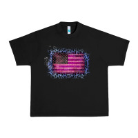 Black Old Leopard American Flag Urban Heavy Tee - Bettercallsaul