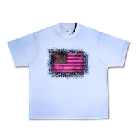 Grape Ice Old Leopard American Flag Urban Heavy Tee - Bettercallsaul