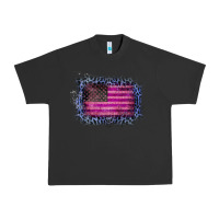 Pigment Black Old Leopard American Flag Urban Heavy Tee - Bettercallsaul
