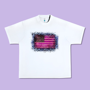 Old Leopard American Flag Urban Heavy Tee Designed By Bettercallsaul