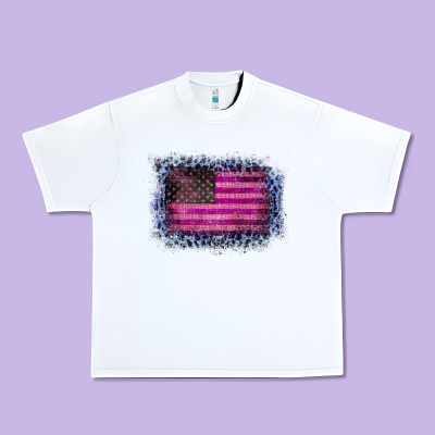 Old Leopard American Flag Urban Heavy Tee Designed By Bettercallsaul